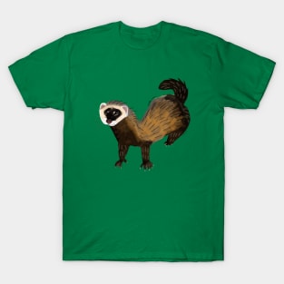 Brave Polecat ( Mustela putorius ) T-Shirt